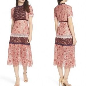 Anthropologie New Foxiedox Sadie Midi Short Sleeves Shift Formal Dress Women’s 6